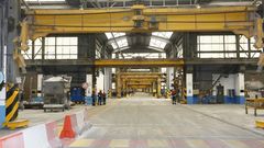M�s de un millar de operarios trabajan en las f�bricas de aluminio (en la foto) y de al�mina de Alcoa en San Cibrao