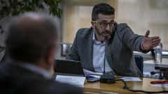 El teniente de alcalde Luis Ruiz, en una imagen de archivo durante una intervenci�n en un pleno