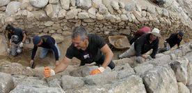 El equipo de arque�logos trabaj� en la parte norte del sistema defensivo, que no se hab�a excavado en profundidad. 