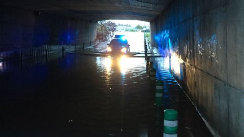 CONSECUENCIAS DEL TEMPORAL ANA: tnel del Materno anegado