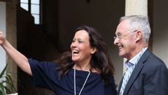 Mar�a Martin�n junto al genetista �ngel Carracedo.