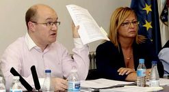 Mar�a Jos� Ramos (derecha) concluy� el expediente por las recusaciones de Antelo y Mancebo. 