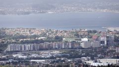 Vista area del poligono de Navia