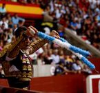 El torero Juan Jos� Padilla, en la cuarta y �ltima corrida de la feria de A Peregrina 2014. 