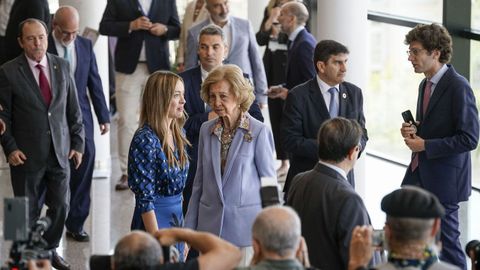 La reina Sofía preside el acto de clausura del Congreso de los Bancos de Alimentos.