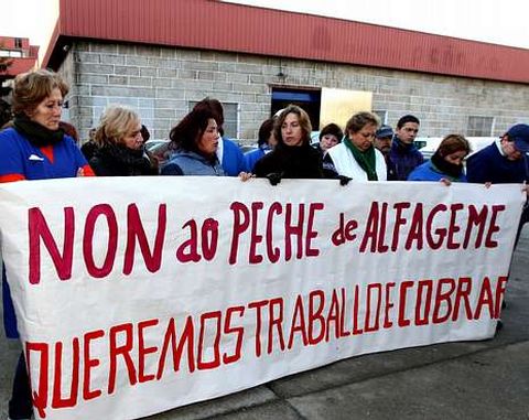 La plantilla de Alfageme se rebel� contra el fin de la empresa.