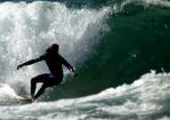 Las olas de Soesto est�n entre las mejores de Galicia. 