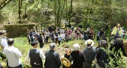 En la ruta hubo paradas musicales, teatrales y po�ticas. 
