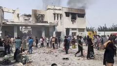 Captura de v�deo los momentos posteriores al bombardeo en Minab, Ir�n