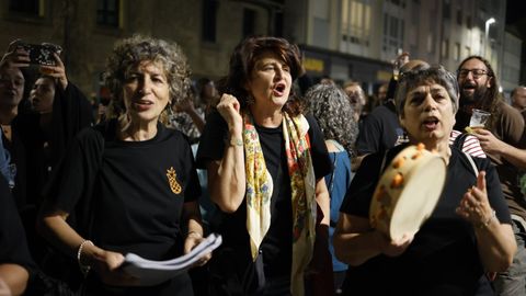 Cantos de taberna en Guitiriz en el primer d�a del Festival de Pardi�as 2026