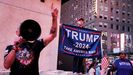 Simpatizantes de Trump en Times Square.