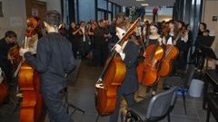 Una actuaci�n en el Conservatorio Profesional de M�sica de Santiago, en foto de archivo