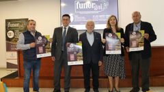 Eloy Tesouro, Rub�n Campo, Alicia L�pez, Rosendo Fern�ndez y Rogelio Mart�nez, ayer en la presentaci�n de Funergal