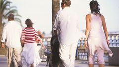 Turistas en la Costa del Sol.