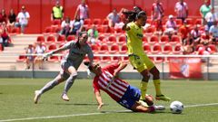 Pancha Lara, durante un encuentro con el Villarreal