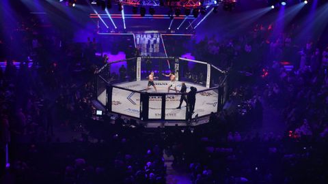 Imagen de archivo de un combate de boxeo.