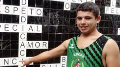 �lex Castro, fallecido en el accidente de tr�fico de Caldas, en una foto del a�o 2017, cuando particip� en una competici�n de atletismo | Cedida por la Escuela de Atletismo de Caldas