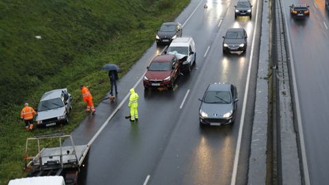 Accidente en el periférico de Santiago en marzo del 2024.