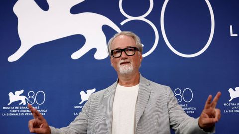David Fincher, posando en Venecia para la presentaci�n de su filme �The Killer�.