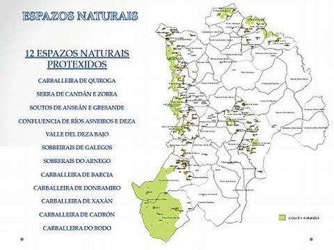 Mapas donde se se�alan diversos elementos preservados.