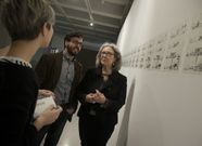 La vicerrectora Mar�a Jos� Mart�nez visit� ayer la muestra. 