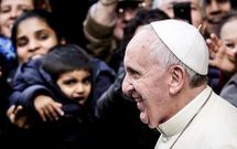 El papa asisti� ayer en Il Ges� a una misa de jesuitas.