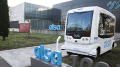 Prototipo de autobs sin conductor en el Centro de Innovacin de Alsa 
