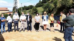 El consejero de Medio Rural y Cohesi�n Territorial, Alejandro Calvo, en su visita a las obras de mejora de la carretera Mieldes-Dag�e�o, en Cangas del Narcea
