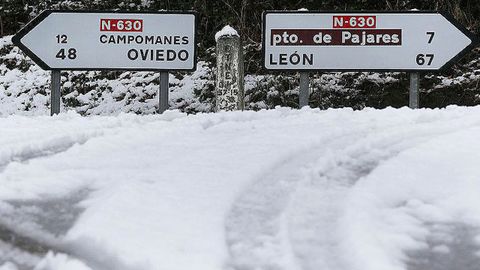 Nieve en Pajares