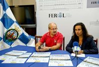 Jos� Almeida y Susana Mart�nez acudieron a la presentaci�n de la prueba en el Concello. 
