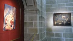 A la izquierda, el �San Lorenzo� del Greco que se expone en la pinacoteca del Colegio de la Compa��a