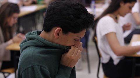 Exámenes en la Escuela politécnica de Serantes, en el campus de Ferrol