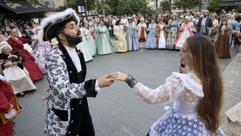 Bailes ilustrados en Ferrol.