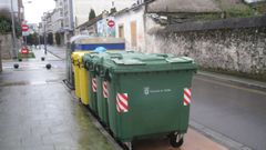 Contenedores de basura en el casco urbano de la capital chairega 