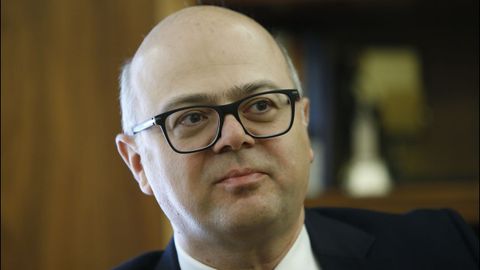 Erginay, el martes pasado en una visita a A Coru�a