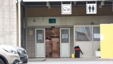 Área de urgencias del Hospital da Mariña, donde atienden a seis diagnosticados de coronavirus