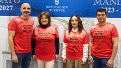 Organizadores y representantes de la Diputacin presentaron la camiseta oficial de la carrera