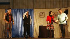 El grupo Axouxeres, en una imagen de archivo, en una actuaci�n en A Mari�a