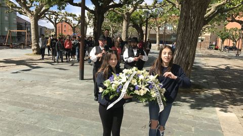 Homenaxe aos m&aacute;rtires de Carral, nunha imaxe de arquivo.