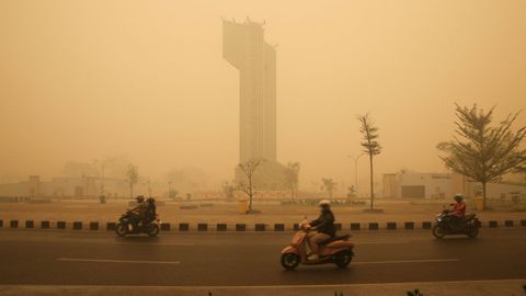 Contaminaci�n en Indonesia generada por los devastadores incendios