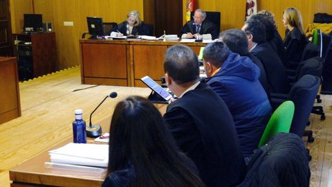Vista de la sala de la Audiencia de Valladolid donde se celebra el juicio