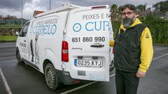 Jos� Javier Lago, vendedor de pescado a domicilio en el �rea de Muros y Mazaricos