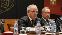 F�lix Mondelo, presidente del Colegio de Abogados de Lugo, en una reuni�n.