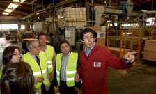 La f�brica lalinense en una imagen de archivo tomada en una visita guiada a las instalaciones. 