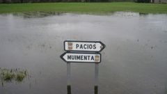 La zona comprendida entre Muimenta y Pacios sufre inundaciones en momentos de lluvias intensas 