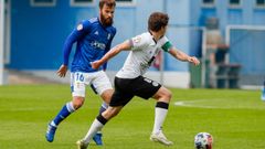 R�ber Sierra, durante el Vetusta-Salamanca CF