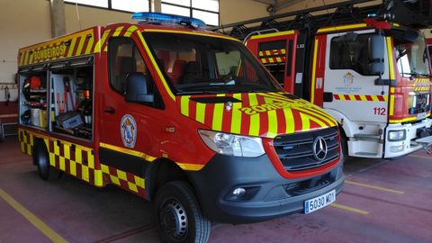 Foto de archivo de parte del parque m�vil de los bomberos de Barreiros