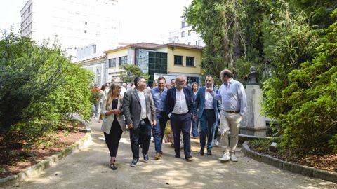 Inauguraci�n de la rehabilitaci�n del parque jard�n y la carballeira de Caldas de Reis