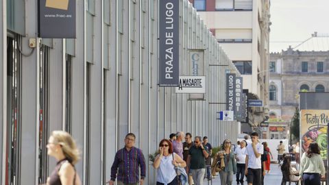 Mercado de la plaza de Lugo, en A Coru�a.