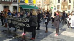 Manifestaci�n en Sieron en contra del cierre de actividades no esenciales